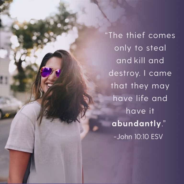 What Are Girls For graphic with Bible verse and woman smiling